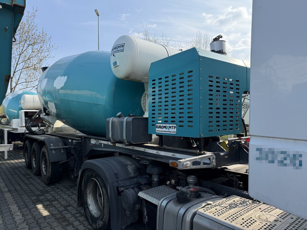 Betonmischer-Auflieger Euromix 12 m³ mit Motor - Camion malaxeur: photos 4 Betonmischer-Auflieger Euromix 12 m³ mit Motor - Camion malaxeur: photos 4