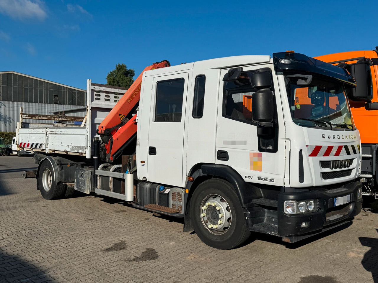 Iveco ML180E 4x2 DOKA Euro 5 Kipper Kran PK16001K-B - Camion benne, Camion grue: photos 1 Iveco ML180E 4x2 DOKA Euro 5 Kipper Kran PK16001K-B - Camion benne, Camion grue: photos 1