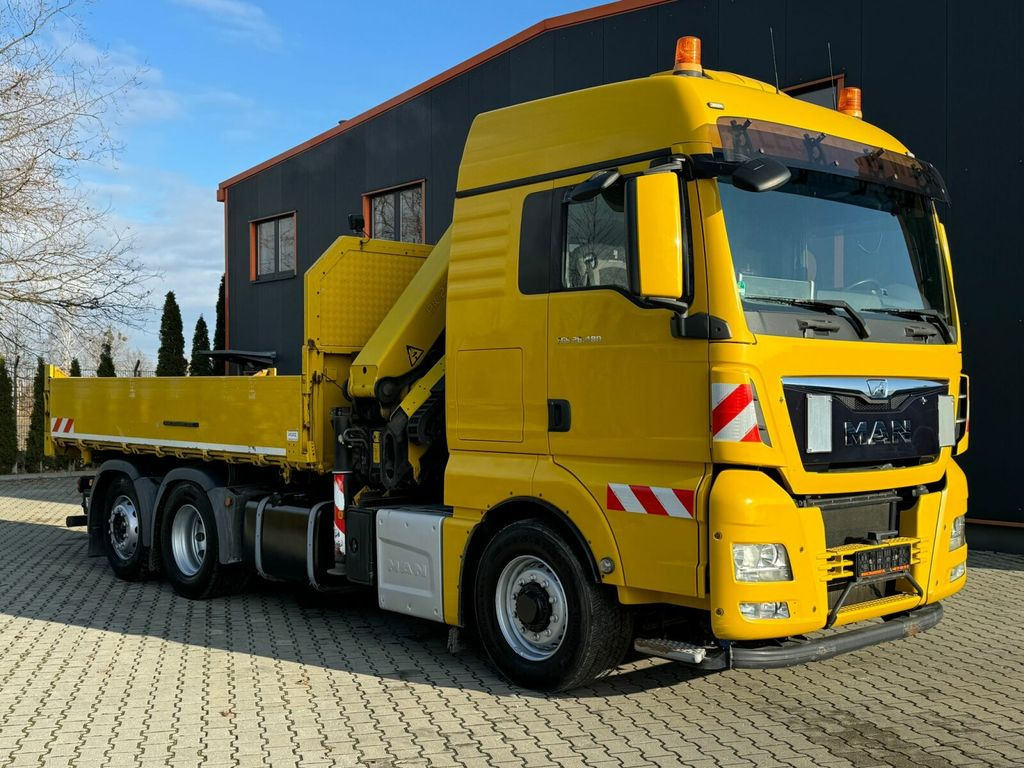 Camion grue, Camion benne MAN TGS 26.480 6x4H-4 Kipper Kran Palfinger PK23002: photos 1