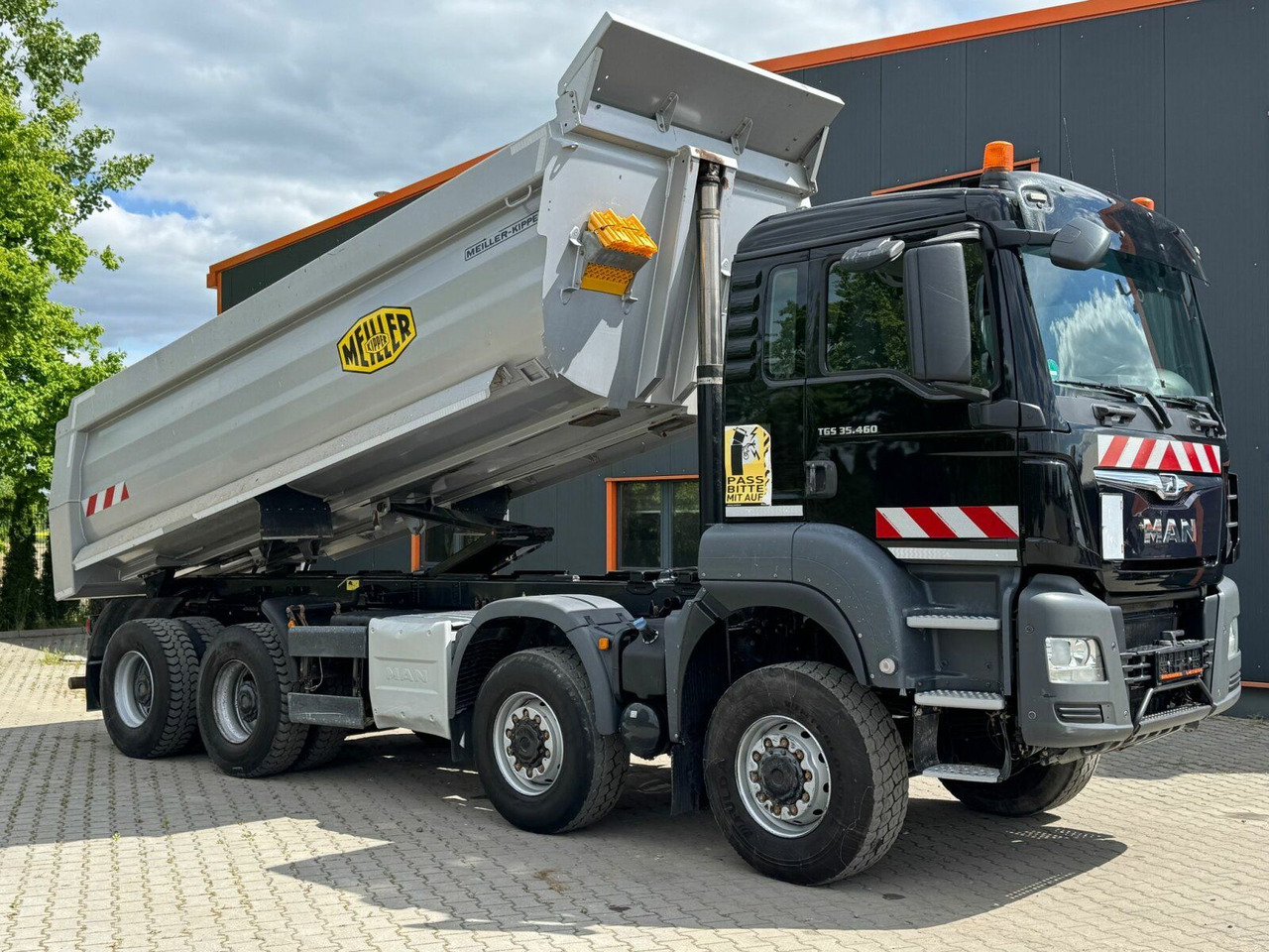 Camion benne MAN TGS 35.460 8x6 BB Muldenkipper Meiller: photos 9