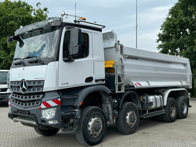 Camion benne Mercedes-Benz AROCS 4145 8x8 Meiller Muldenkipper: photos 8