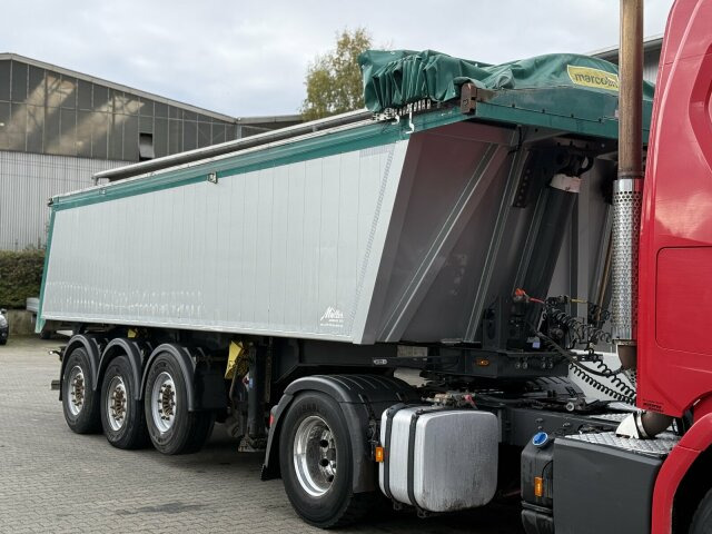 Müller Andernach Kippauflieg 3 Achs elekt. Plane - Semi-remorque benne: photos 1 Müller Andernach Kippauflieg 3 Achs elekt. Plane - Semi-remorque benne: photos 1