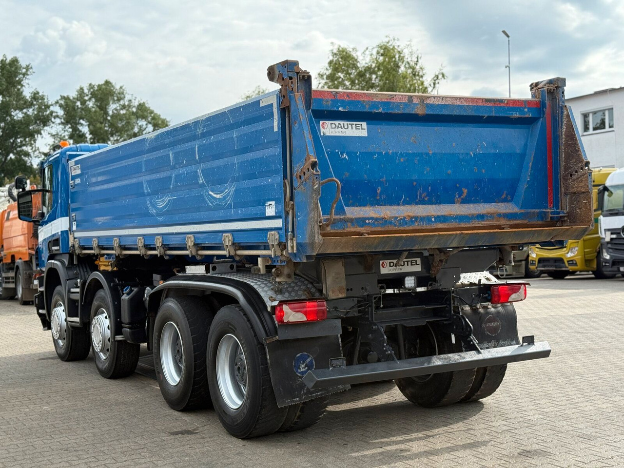 Camion benne Scania P 410 8x4 Dreiseitenkipper DAUTEL: photos 9