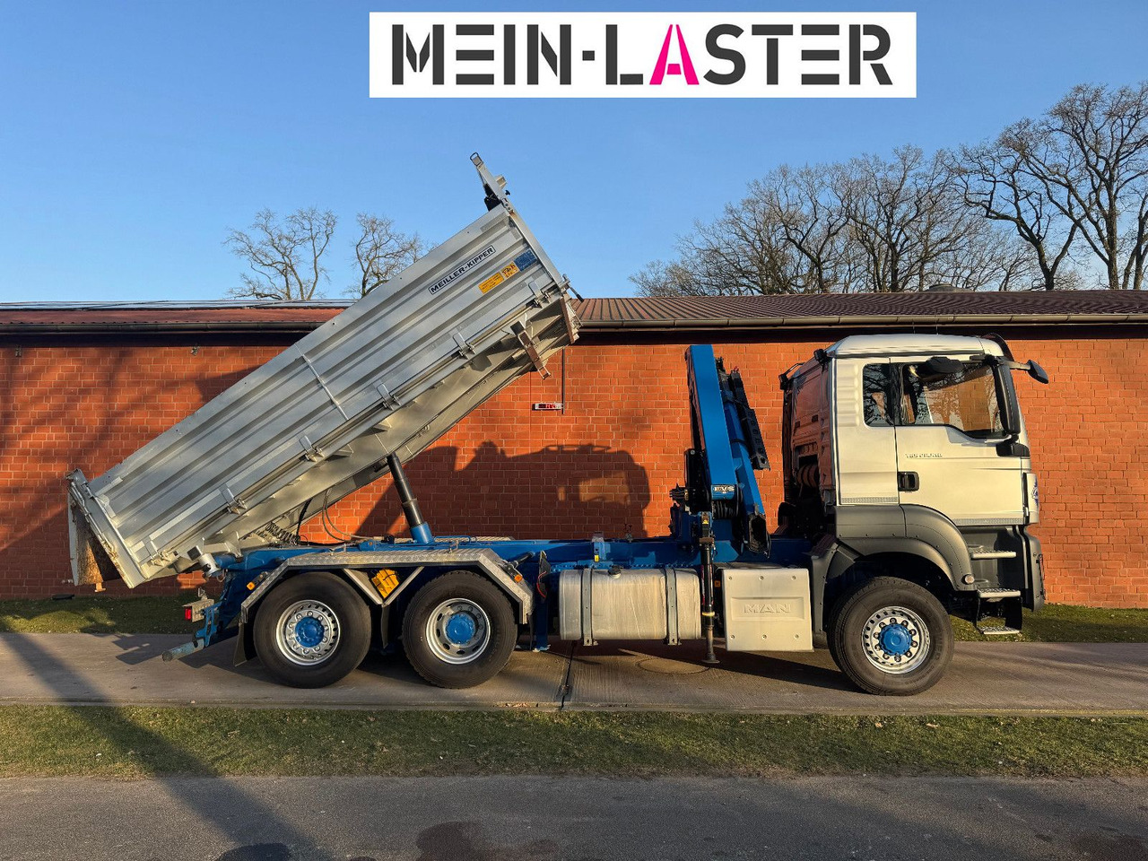 MAN Aufbau Meiller Bordmatik + HMF 1330 K4 15m Funk - Camion benne, Camion grue: photos 5 MAN Aufbau Meiller Bordmatik + HMF 1330 K4 15m Funk - Camion benne, Camion grue: photos 5