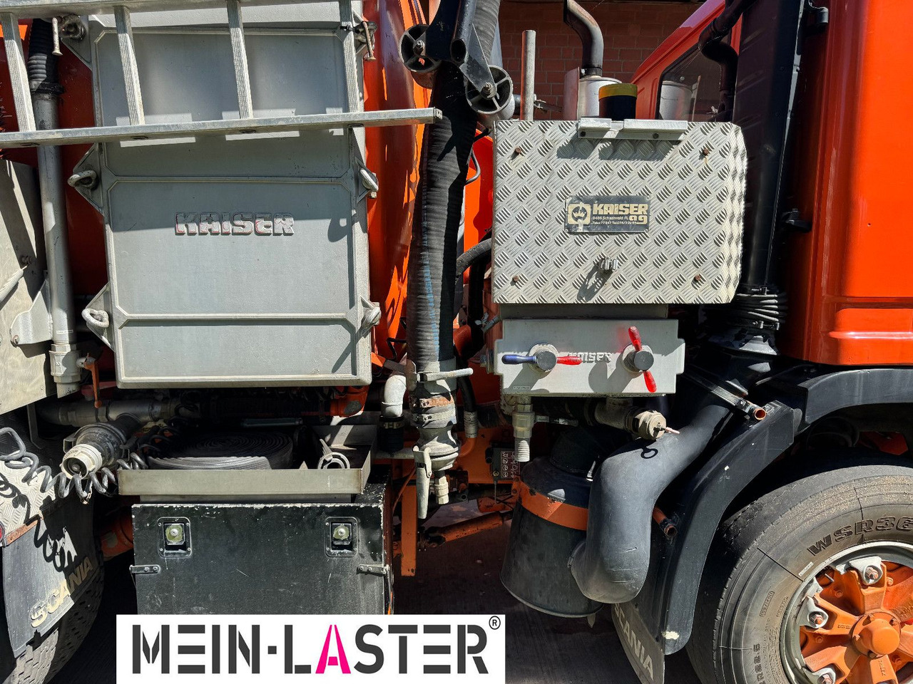 Camion hydrocureur Scania 112 6x4 Saug Spül Kombi Kaiser Top Zustand 6x4: photos 9