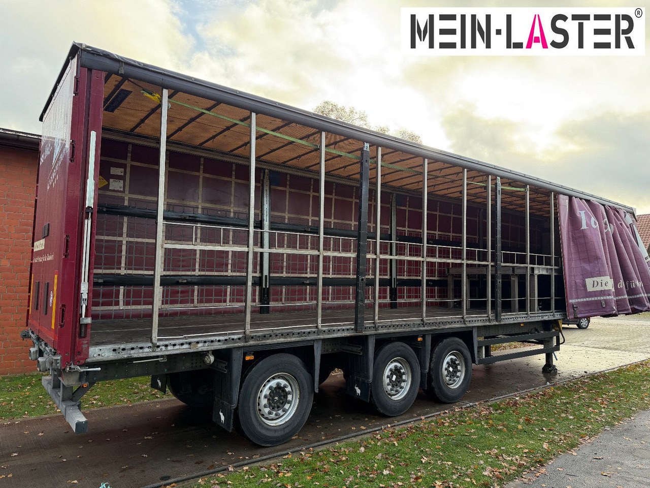 Schmitz Cargobull Edscha R+L Lenkachse Staplerhalterung TÜV 10-26 - Semi-remorque rideaux coulissants: photos 2 Schmitz Cargobull Edscha R+L Lenkachse Staplerhalterung TÜV 10-26 - Semi-remorque rideaux coulissants: photos 2