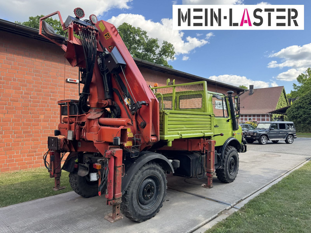 Unimog U 1650 PK 10500 Kran 15 m max. 3,9 t Seilwinde - Camion grue: photos 4 Unimog U 1650 PK 10500 Kran 15 m max. 3,9 t Seilwinde - Camion grue: photos 4