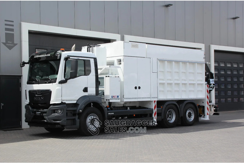 MAN TGS 26.510 6X2-4 MTS DINO 8 SAUGBAGGER - Camion hydrocureur: photos 1 MAN TGS 26.510 6X2-4 MTS DINO 8 SAUGBAGGER - Camion hydrocureur: photos 1
