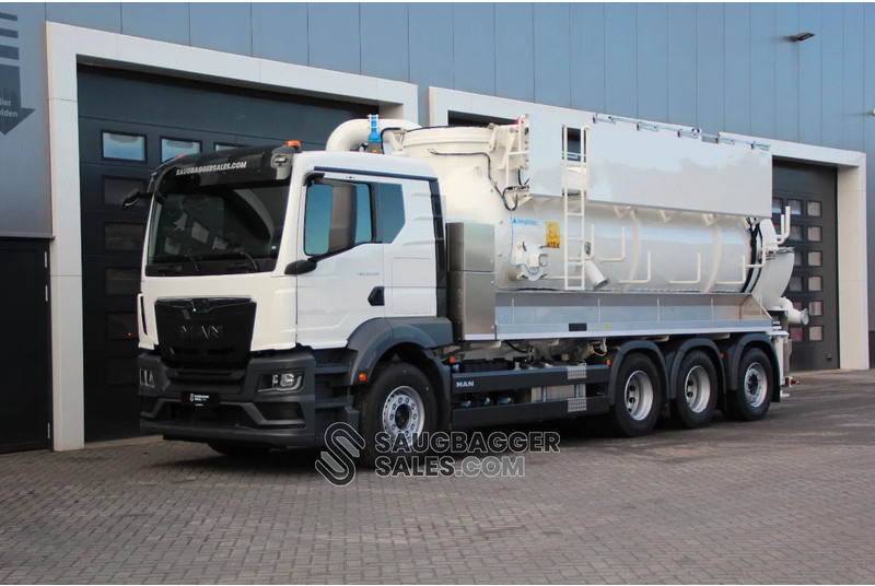 MAN TGS 35.520 8x4 MAN Amphitec Vortex 9000 - Camion hydrocureur: photos 1 MAN TGS 35.520 8x4 MAN Amphitec Vortex 9000 - Camion hydrocureur: photos 1