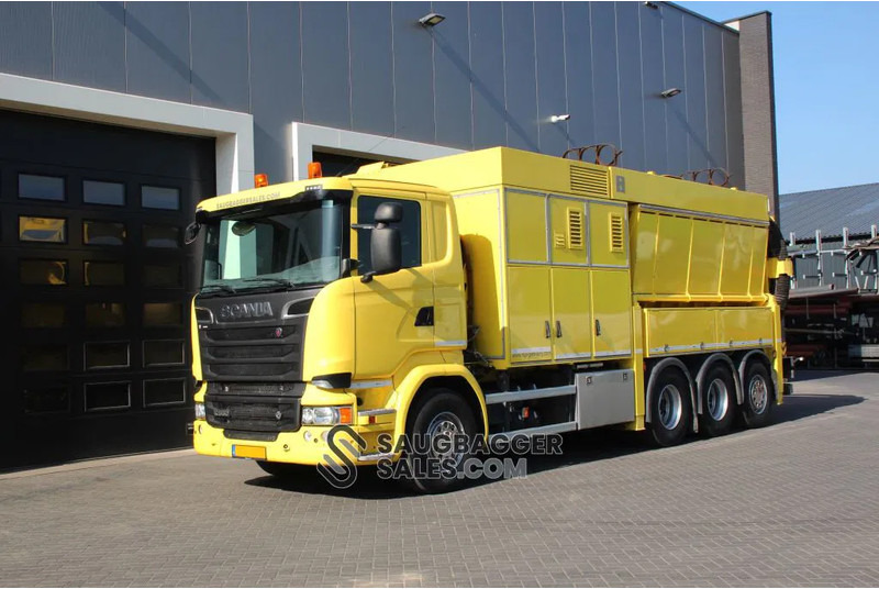 Scania R580 V8 RSP 3 Turbine Saugbagger - Camion hydrocureur: photos 1 Scania R580 V8 RSP 3 Turbine Saugbagger - Camion hydrocureur: photos 1