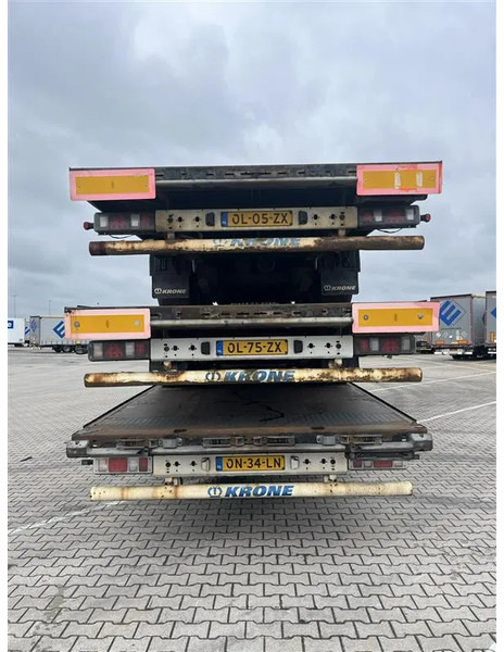 Semi-remorque fourgon Krone 1x 2014 & 2x 2013 XL MEGA P400 HUCKEPACK FLAT STACK: photos 9