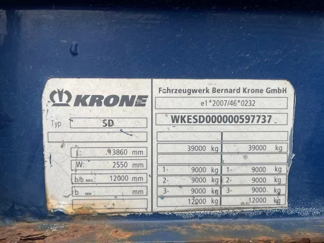 Krone 2013 XL Krone mega schuifzeil trailer - Semi-remorque fourgon: photos 3 Krone 2013 XL Krone mega schuifzeil trailer - Semi-remorque fourgon: photos 3