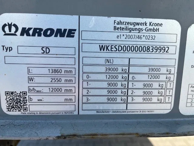 Krone 2018 XL P400 MEGA HUPAC - FERRY SPEC TRAILER WITH RAMPS - Semi-remorque fourgon: photos 5 Krone 2018 XL P400 MEGA HUPAC - FERRY SPEC TRAILER WITH RAMPS - Semi-remorque fourgon: photos 5