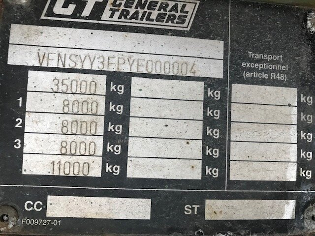 General Trailer SYY3FP SYY3FP Plattformauflieger, Liftachse - Semi-remorque plateau: photos 3 General Trailer SYY3FP SYY3FP Plattformauflieger, Liftachse - Semi-remorque plateau: photos 3