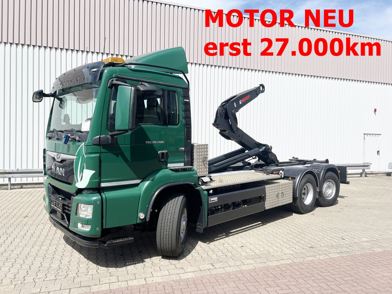 MAN TGS 26.500 6x4H-4 BL TGS 26.500 6x4H-4 BL, HydroDrive, PriTarder, Lenk-/Liftachse, AT-Motor - Camion ampliroll: photos 1 MAN TGS 26.500 6x4H-4 BL TGS 26.500 6x4H-4 BL, HydroDrive, PriTarder, Lenk-/Liftachse, AT-Motor - Camion ampliroll: photos 1