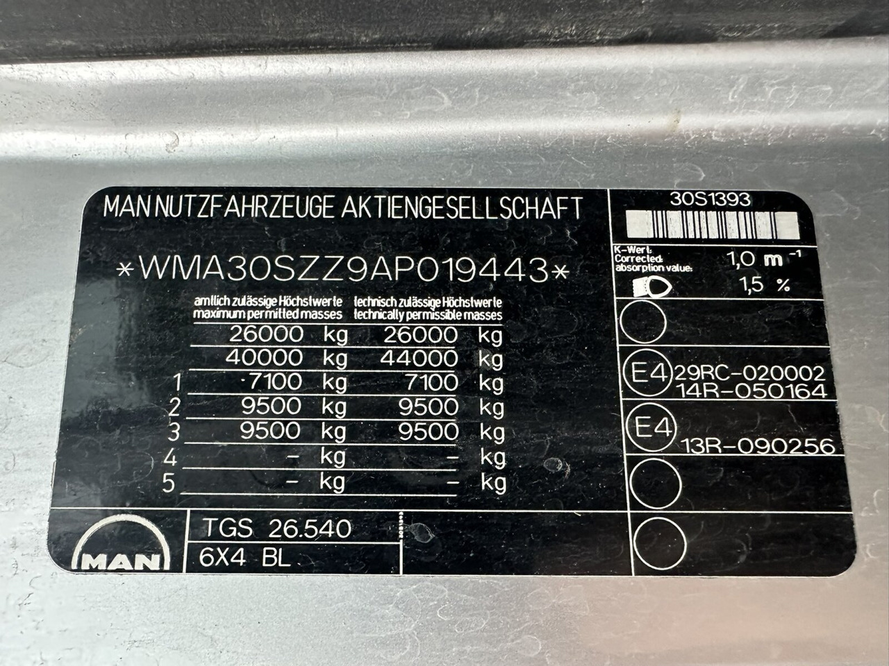 MAN TGS 26.540 6x4 BL TGS 26.540 6x4 BL, Bordmatik, Retarder, Meiller - Camion benne: photos 5 MAN TGS 26.540 6x4 BL TGS 26.540 6x4 BL, Bordmatik, Retarder, Meiller - Camion benne: photos 5