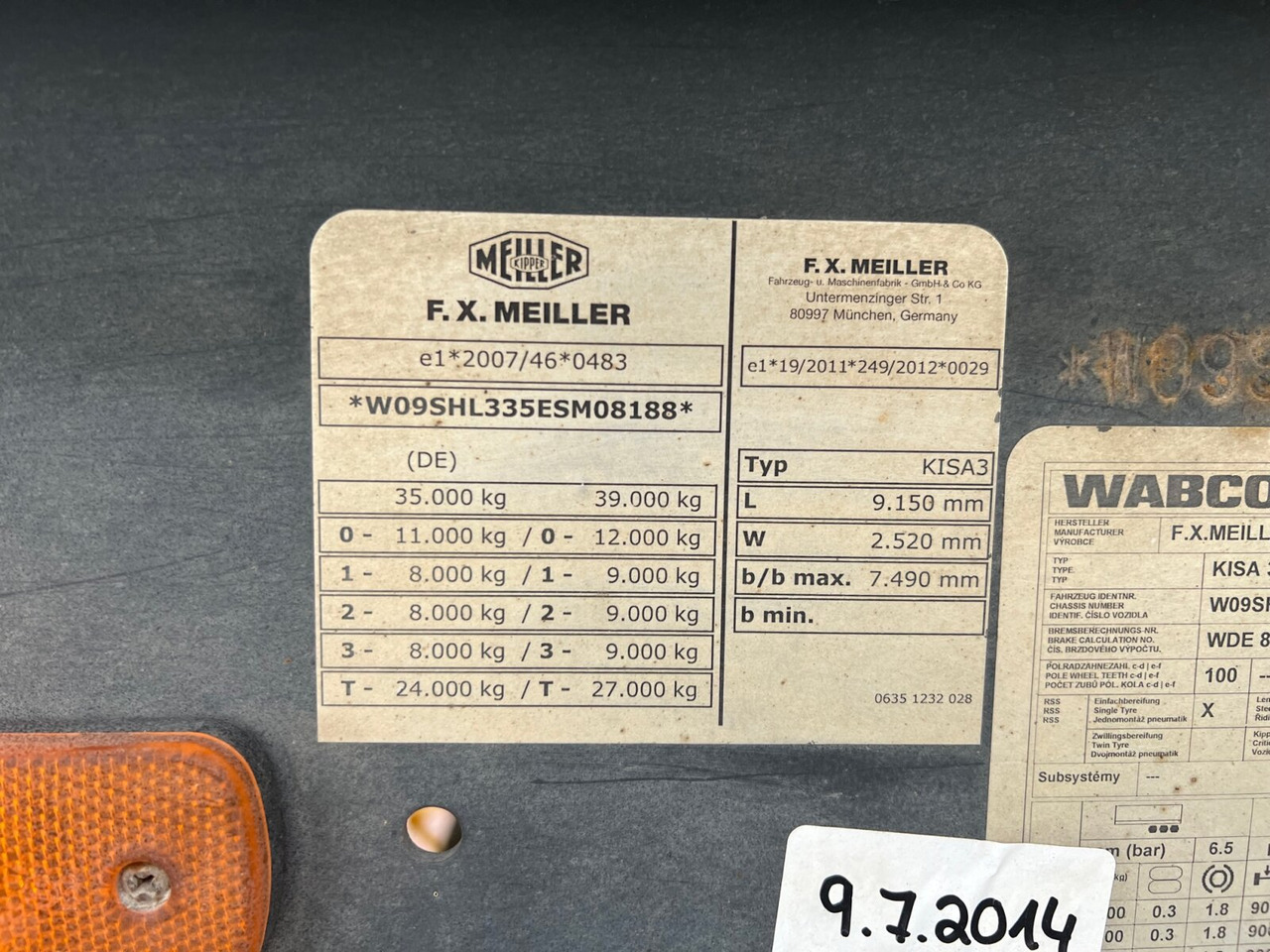 Meiller MHPS 12/27 MHPS 12/27, Stahlmulde ca. 26m³, Liftachse - Semi-remorque benne: photos 2 Meiller MHPS 12/27 MHPS 12/27, Stahlmulde ca. 26m³, Liftachse - Semi-remorque benne: photos 2