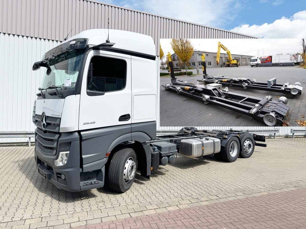 Mercedes-Benz Actros 2548 L 6x2 Actros 2548 L 6x2, Retarder, Lenk-/Liftachse, Navi, MirrorCam, MultimediaCockpit - Camion ampliroll: photos 1 Mercedes-Benz Actros 2548 L 6x2 Actros 2548 L 6x2, Retarder, Lenk-/Liftachse, Navi, MirrorCam, MultimediaCockpit - Camion ampliroll: photos 1