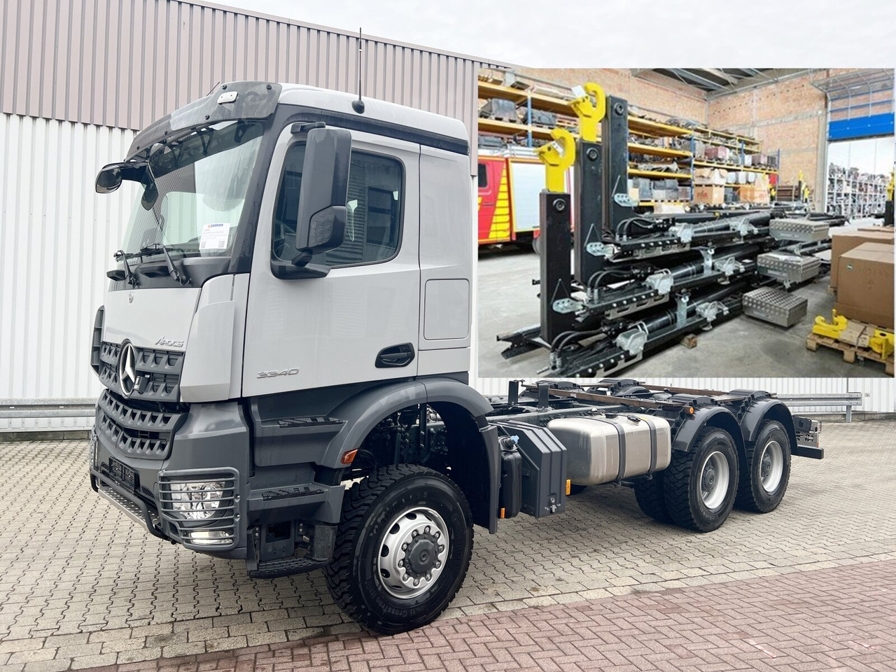 Mercedes-Benz Arocs 3340/46 A 6x6 Arocs 3340/46 A 6x6/39, Grounder - Camion ampliroll: photos 1 Mercedes-Benz Arocs 3340/46 A 6x6 Arocs 3340/46 A 6x6/39, Grounder - Camion ampliroll: photos 1