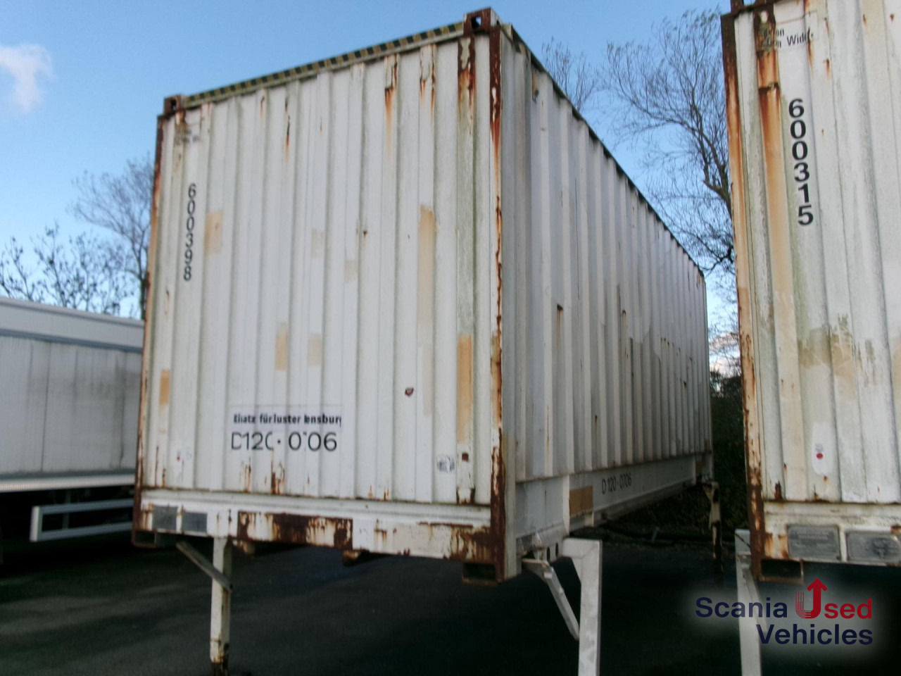 Wechselkoffer 7,45m mit Rolltor Schlüssellochwand - Remorque fourgon: photos 5 Wechselkoffer 7,45m mit Rolltor Schlüssellochwand - Remorque fourgon: photos 5