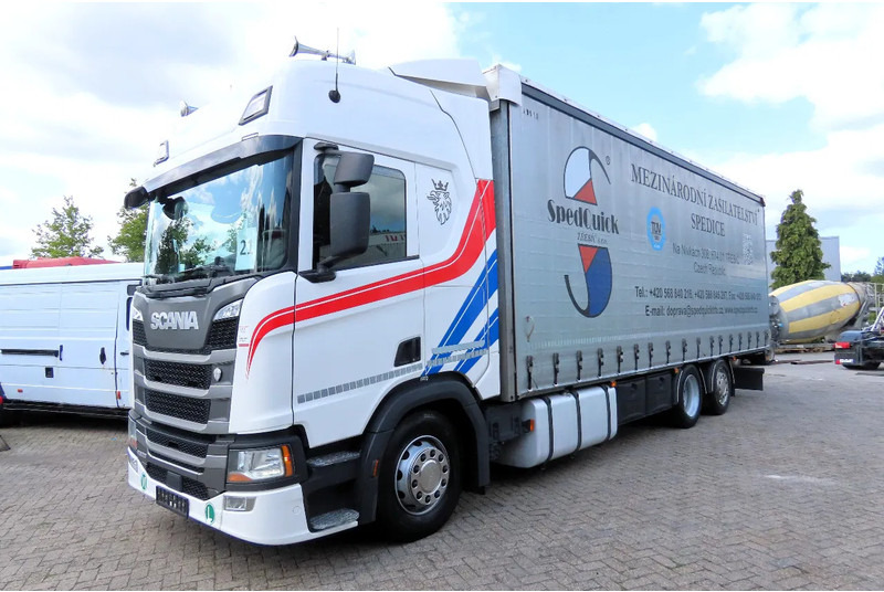 Scania R500 NGS 60M3, RETARDER, 2X FUEL TANK, FRIGO, FULL OPTION - Camion à rideaux coulissants: photos 1 Scania R500 NGS 60M3, RETARDER, 2X FUEL TANK, FRIGO, FULL OPTION - Camion à rideaux coulissants: photos 1