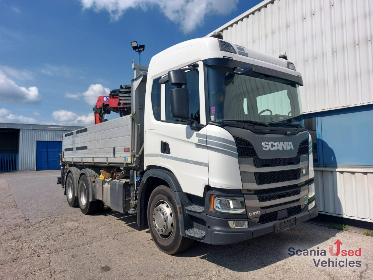 Camion benne, Camion grue SCANIA G 410 B6x4NB Kipper+HMF3220+JIB: photos 10