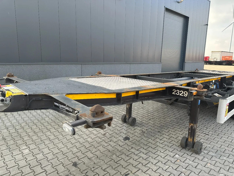 Semi-remorque porte-conteneur/ Caisse mobile Burg 20FT ADR (EX/II, EX/III, FL, AT), Leergewicht: 3.690kg, SAF INTRADISC, 2x liftaxle, ALCOA, NL-Chassis, APK/ADR: 08-2025: photos 8