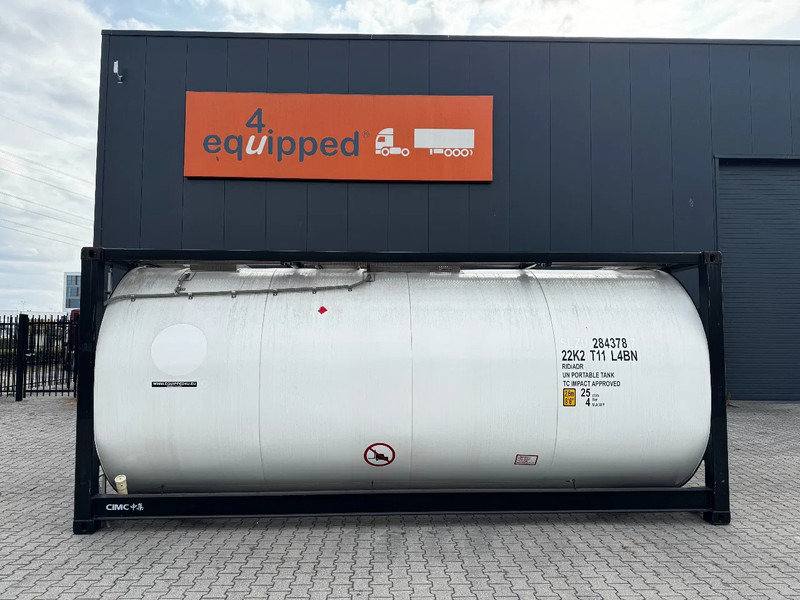 CIMC TOP:  2022, 20FT ISO,  25.030L, L4BN, UN Portable, T11, test:01 -2027 - Conteneur citerne: photos 2 CIMC TOP:  2022, 20FT ISO,  25.030L, L4BN, UN Portable, T11, test:01 -2027 - Conteneur citerne: photos 2