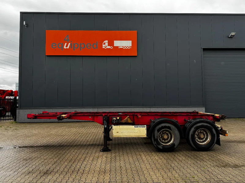 Krone 2-assig 20FT chassis, BPW + trommel, luchtvering, leeggewicht: 3.180kg - Semi-remorque porte-conteneur/ Caisse mobile: photos 3 Krone 2-assig 20FT chassis, BPW + trommel, luchtvering, leeggewicht: 3.180kg - Semi-remorque porte-conteneur/ Caisse mobile: photos 3