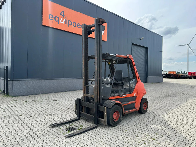 Linde H80D-03 FORKLIFT, 8000KG, duplex, 6 cil. Deutz diesel, 12.200hrs, - Chariot élévateur diesel: photos 1 Linde H80D-03 FORKLIFT, 8000KG, duplex, 6 cil. Deutz diesel, 12.200hrs, - Chariot élévateur diesel: photos 1