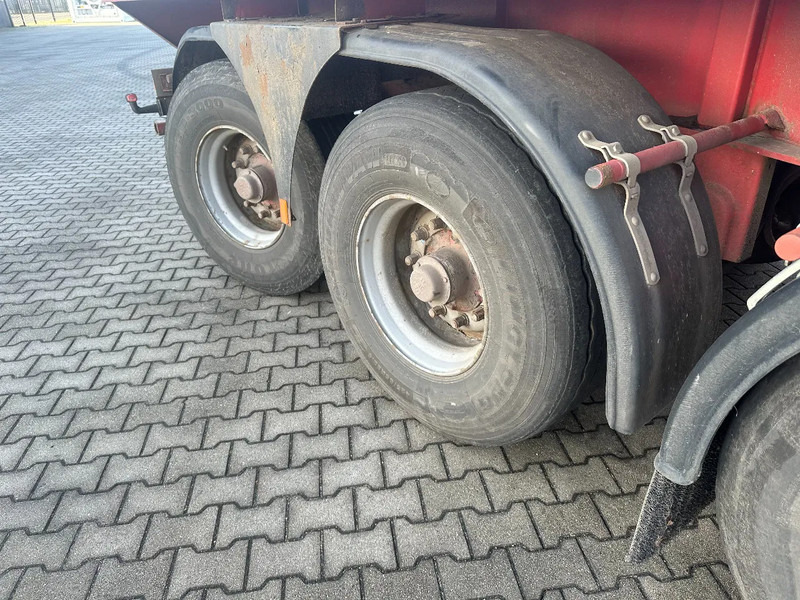 Semi-remorque plateau MOL 62 tons Ballast trailer, 4 axles, 2 steering axles, Belgium- trailer, 70% tyres: photos 9