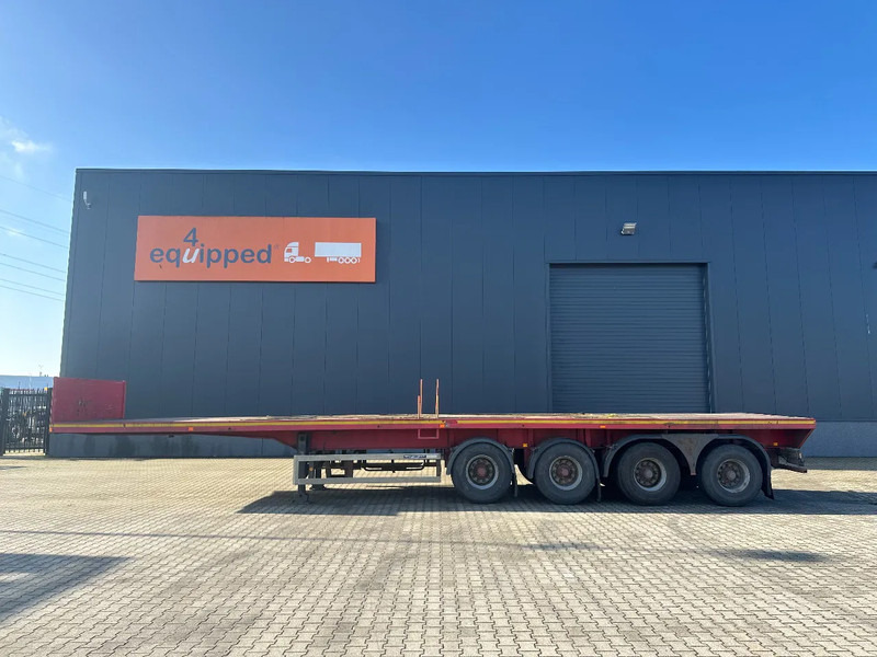 MOL 62 tons Ballast trailer, 4 axles, 2 steering axles, Belgium- trailer, 70% tyres - Semi-remorque plateau: photos 3 MOL 62 tons Ballast trailer, 4 axles, 2 steering axles, Belgium- trailer, 70% tyres - Semi-remorque plateau: photos 3