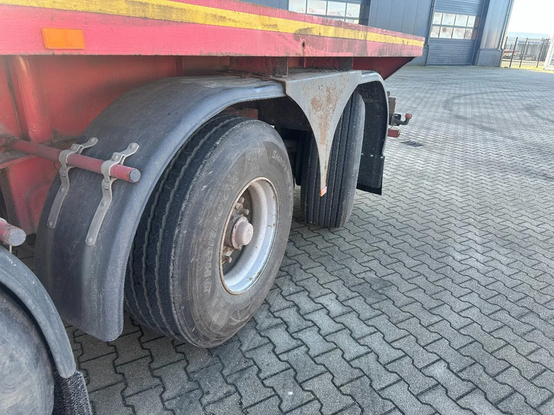 Semi-remorque plateau MOL 62 tons Ballast trailer, 4 axles, 2 steering axles, Belgium- trailer, 70% tyres: photos 8