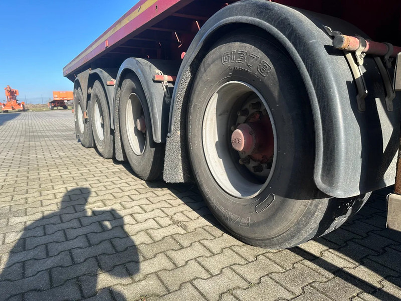 Semi-remorque plateau MOL 62 tons Ballast trailer, 4 axles, 2 steering axles, Belgium- trailer, 70% tyres: photos 20