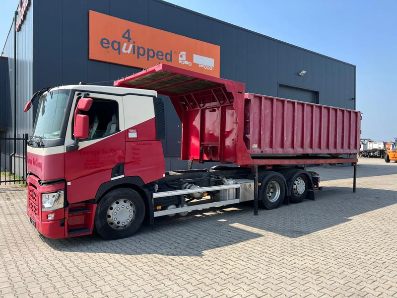 Renault T460 6x2, TIPPING FLATBED + TIPPING BOX (removable), 251.464km - Camion benne: photos 1 Renault T460 6x2, TIPPING FLATBED + TIPPING BOX (removable), 251.464km - Camion benne: photos 1