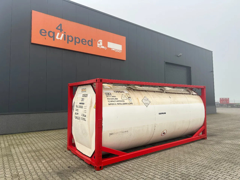 SINGAMAS 20FT ISO, 26.000L/1-COMP/3 BAFFELS/3 manholes, 5Y inspection: 06/2027 - Conteneur citerne: photos 1 SINGAMAS 20FT ISO, 26.000L/1-COMP/3 BAFFELS/3 manholes, 5Y inspection: 06/2027 - Conteneur citerne: photos 1