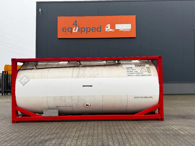 SINGAMAS 20FT ISO, 26.000L/1-COMP/3 BAFFELS/3 manholes, 5Y inspection: 07/2027 - Conteneur citerne: photos 2 SINGAMAS 20FT ISO, 26.000L/1-COMP/3 BAFFELS/3 manholes, 5Y inspection: 07/2027 - Conteneur citerne: photos 2