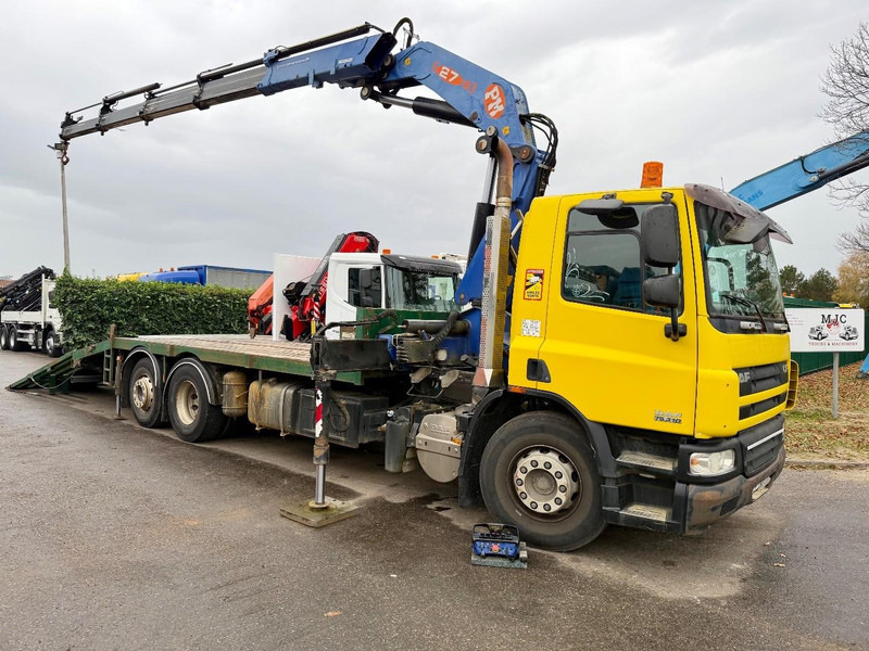 DAF CF 75.310 6X2 + CRANE PM 27 S-4 + RADIO + WINCH - FULL RAMP - LIFT + STEERING AXLE - MANUAL GEARBOX - FR TRUCK - Camion grue: photos 1 DAF CF 75.310 6X2 + CRANE PM 27 S-4 + RADIO + WINCH - FULL RAMP - LIFT + STEERING AXLE - MANUAL GEARBOX - FR TRUCK - Camion grue: photos 1