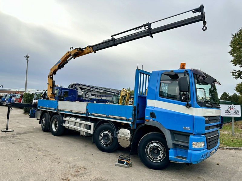 DAF CF 85.360 8x2 PLATFORM 7m35 + CRANE EFFER 165-3S + RADIO - MANUAL GEARBOX ZF - EURO 5 - BE TRUCK - Camion grue: photos 1 DAF CF 85.360 8x2 PLATFORM 7m35 + CRANE EFFER 165-3S + RADIO - MANUAL GEARBOX ZF - EURO 5 - BE TRUCK - Camion grue: photos 1