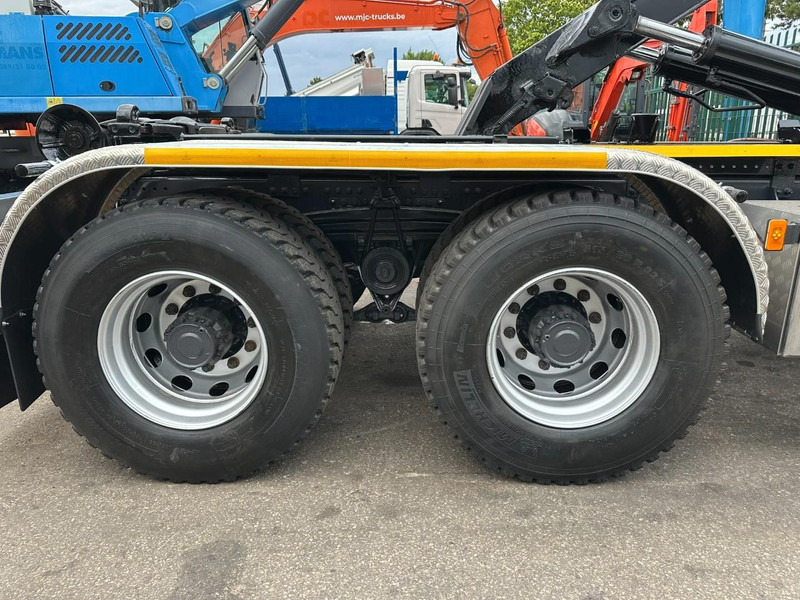 Camion ampliroll, Camion grue Renault C460 8x4 HOOKLIFT + (19m!) CRANE HIAB 288 E-6 HIDUO - RADIO - 5/6 F - STEEL SPRING / HUB REDUCTION - BE TRUCK: photos 7