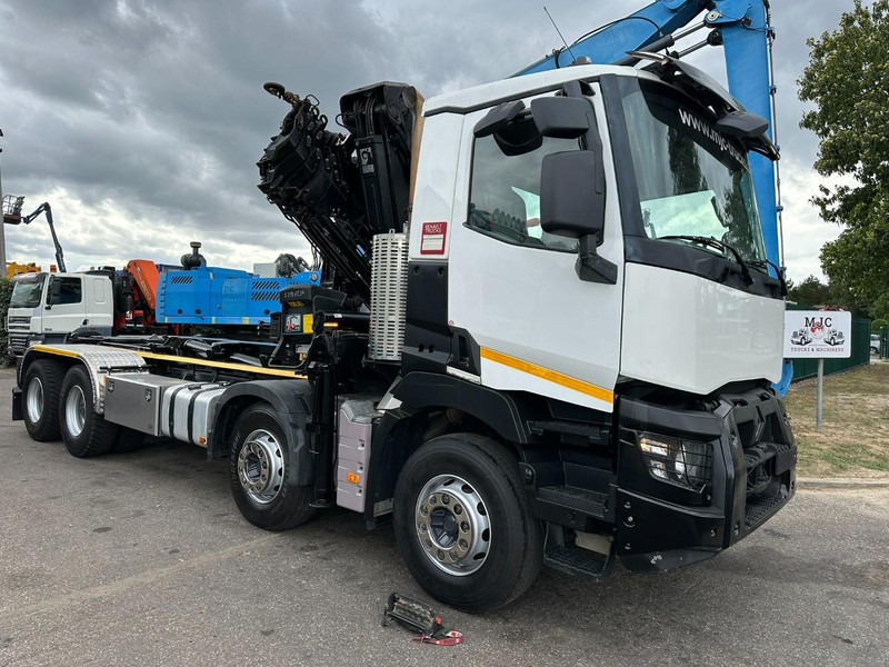 Renault C460 8x4 HOOKLIFT + (19m!) CRANE HIAB 288 E-6 HIDUO - RADIO - 5/6 F - STEEL SPRING / HUB REDUCTION - BE TRUCK - Camion ampliroll, Camion grue: photos 2 Renault C460 8x4 HOOKLIFT + (19m!) CRANE HIAB 288 E-6 HIDUO - RADIO - 5/6 F - STEEL SPRING / HUB REDUCTION - BE TRUCK - Camion ampliroll, Camion grue: photos 2