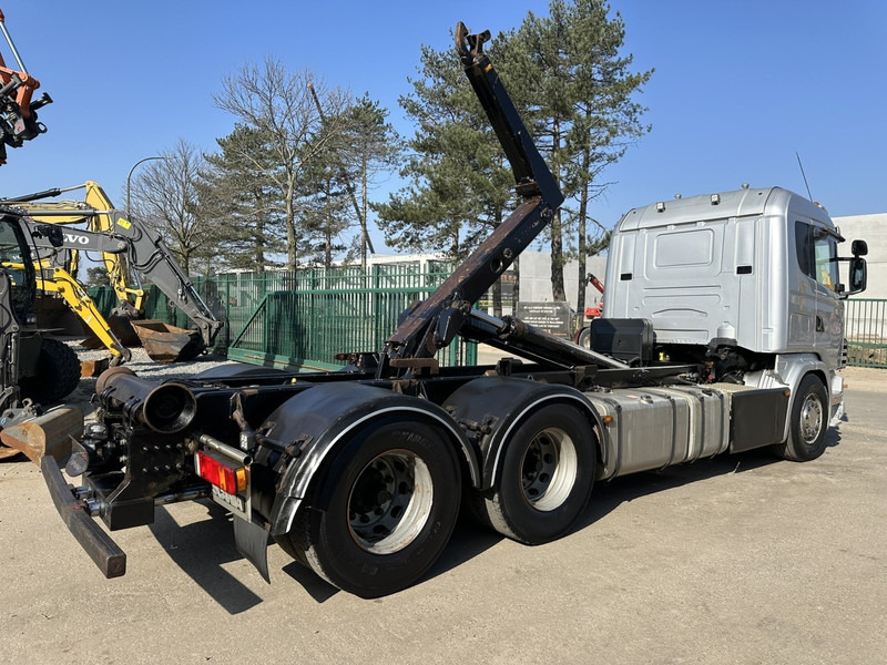 Scania 144G-530 V8 6x4 HOOKLIFT 20T MEILLER -VOL LUCHT - OPTI-CRUISE - CR19 SLAAPCABINE - Camion ampliroll: photos 5 Scania 144G-530 V8 6x4 HOOKLIFT 20T MEILLER -VOL LUCHT - OPTI-CRUISE - CR19 SLAAPCABINE - Camion ampliroll: photos 5