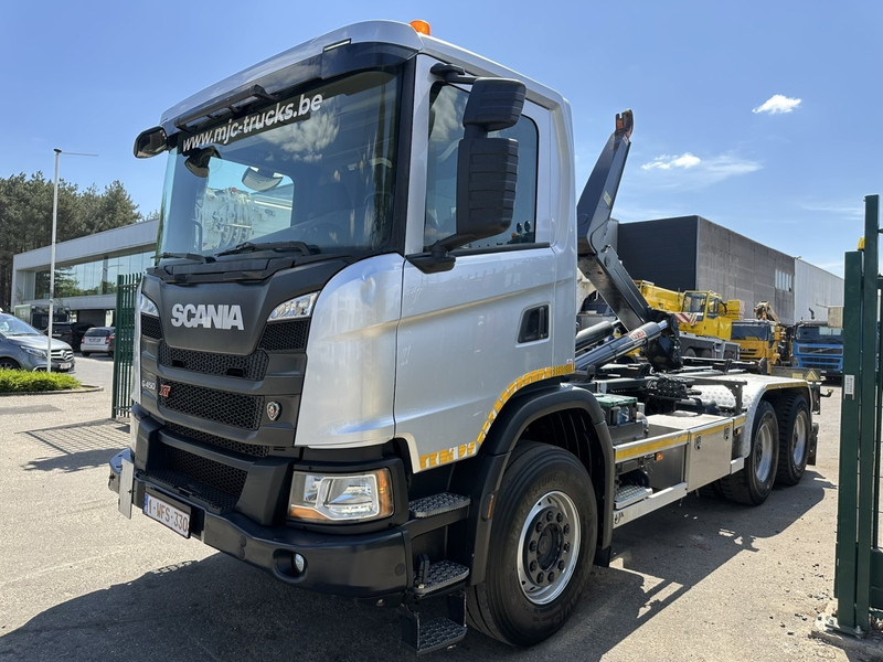 Scania G450 XT 6X4 AJK HAAKSYSTEEM 20T - 5760mm - WB 3m90 - HUB REDUCTION / STEEL SUSPENSION - EURO 6 - BE TRUCK - Camion ampliroll: photos 3 Scania G450 XT 6X4 AJK HAAKSYSTEEM 20T - 5760mm - WB 3m90 - HUB REDUCTION / STEEL SUSPENSION - EURO 6 - BE TRUCK - Camion ampliroll: photos 3