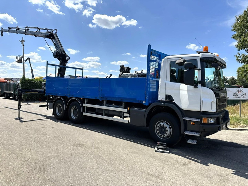 Scania P410 6x4 PRITSCHE + KRAN HIAB 166 ES-4 - RETARDER - ROTATOR - PLATFORM 6m80 - BIG AXLES HUB REDUCTION - STEEL SPRING - Camion plateau, Camion grue: photos 3 Scania P410 6x4 PRITSCHE + KRAN HIAB 166 ES-4 - RETARDER - ROTATOR - PLATFORM 6m80 - BIG AXLES HUB REDUCTION - STEEL SPRING - Camion plateau, Camion grue: photos 3