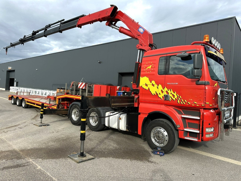 MAN TGA 33.530 6x4 - 90T + KRAN HMF 3720 K6 (17.3m) - RETARDER - MANUAL ZF - EURO 3 - 590.000km - ALCOA - BIG AXLES HUB REDUCTION - BE TRUCK - TOP ZUSTAND - Tracteur routier: photos 1 MAN TGA 33.530 6x4 - 90T + KRAN HMF 3720 K6 (17.3m) - RETARDER - MANUAL ZF - EURO 3 - 590.000km - ALCOA - BIG AXLES HUB REDUCTION - BE TRUCK - TOP ZUSTAND - Tracteur routier: photos 1