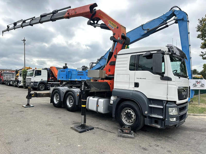MAN TGS 26.440 6X4 SZM + (22m) KRAN PALFINGER PK62002 E 6x H + 1ME - RETARDER - EURO 5 - BE TRUCK - Tracteur routier: photos 2 MAN TGS 26.440 6X4 SZM + (22m) KRAN PALFINGER PK62002 E 6x H + 1ME - RETARDER - EURO 5 - BE TRUCK - Tracteur routier: photos 2