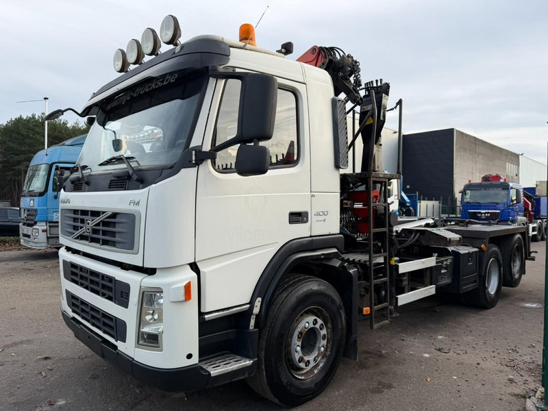 Volvo FM 400 6x2 HOOKLIFT + CRANE PALFINGER PK 15500 B (2x) - 5/6 F - MANUAL - EURO 4 - BE TRUCK - Camion ampliroll, Camion grue: photos 4 Volvo FM 400 6x2 HOOKLIFT + CRANE PALFINGER PK 15500 B (2x) - 5/6 F - MANUAL - EURO 4 - BE TRUCK - Camion ampliroll, Camion grue: photos 4