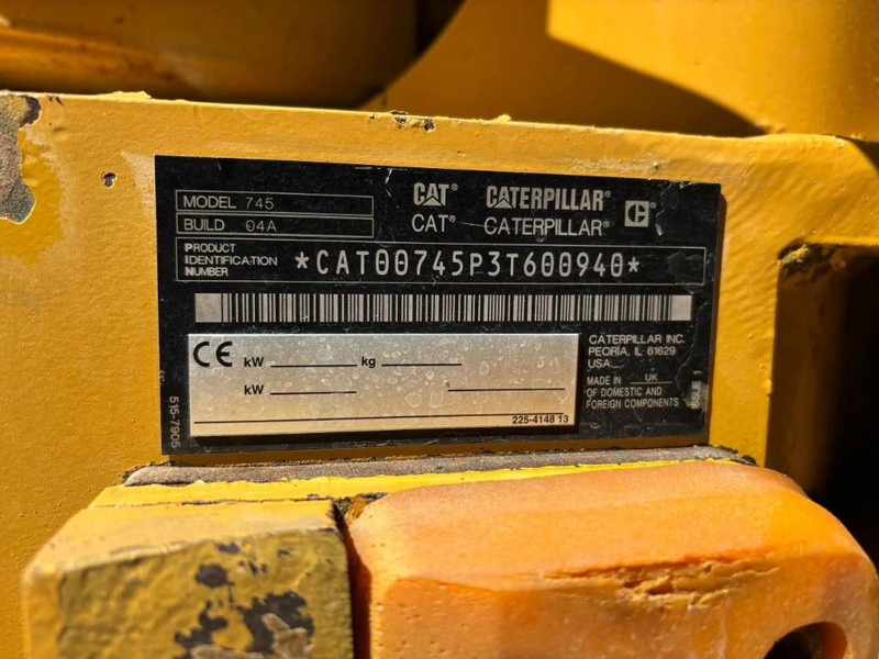 Cat 745 04A - Tombereau articulé: photos 4 Cat 745 04A - Tombereau articulé: photos 4