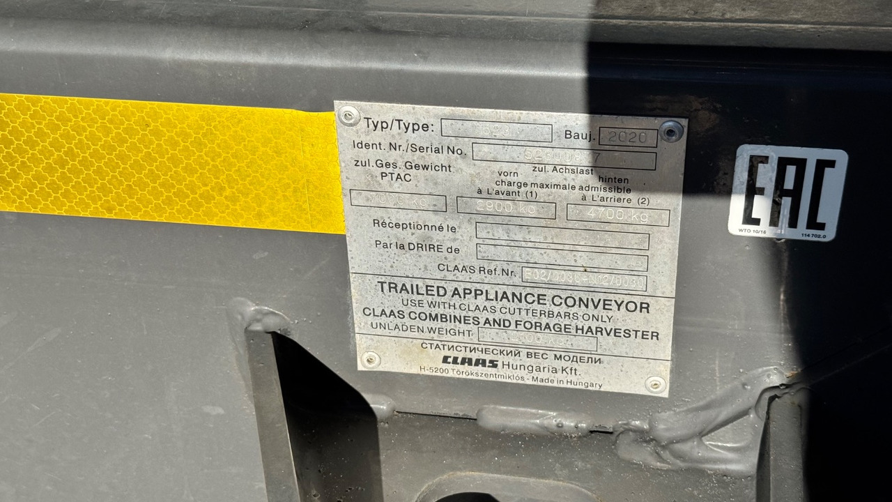 CLAAS VARIO 1080 Schneidwerkswagen - Moissonneuse-batteuse: photos 4 CLAAS VARIO 1080 Schneidwerkswagen - Moissonneuse-batteuse: photos 4