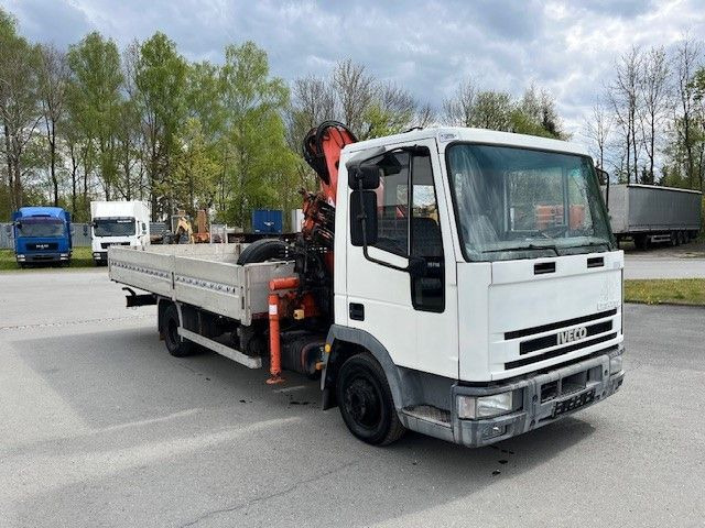 Camion plateau, Camion grue Iveco ML 75 E Pritsche mit Atlas Ladekran 60.1: photos 6